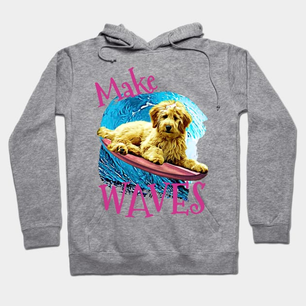 WAVES Goldendoodle Hoodie by Witty Things Designs